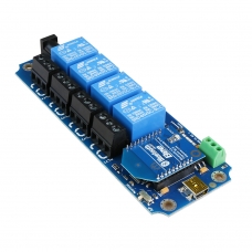 TOSR141 - 4 Channel Smartphone Bluetooth Relay - (Password/Momentary/Latching) TOSR141 - 4 Channel Smartphone Bluetooth Relay - (Password/Momentary/Latching)